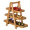 Vintiquewise 3-Tier Wooden Tray Farmhouse Inspired Cupcake Stand Dessert Platter Pastry Holder Appetizer Display for Wedding Party Baby Shower or Tea Time Ideal Decor in Kitchen, Dining or Coffee Bar